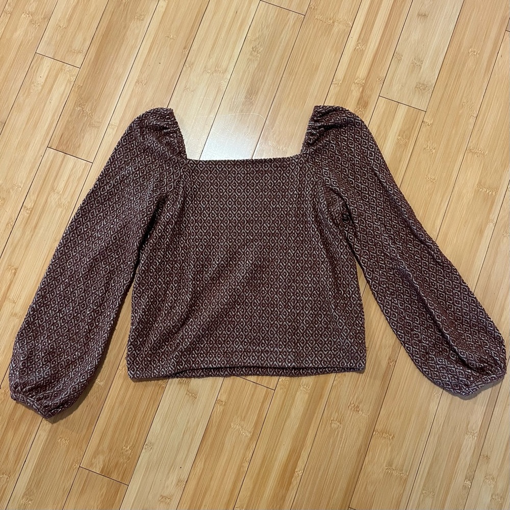 Madewell square neck top - XS